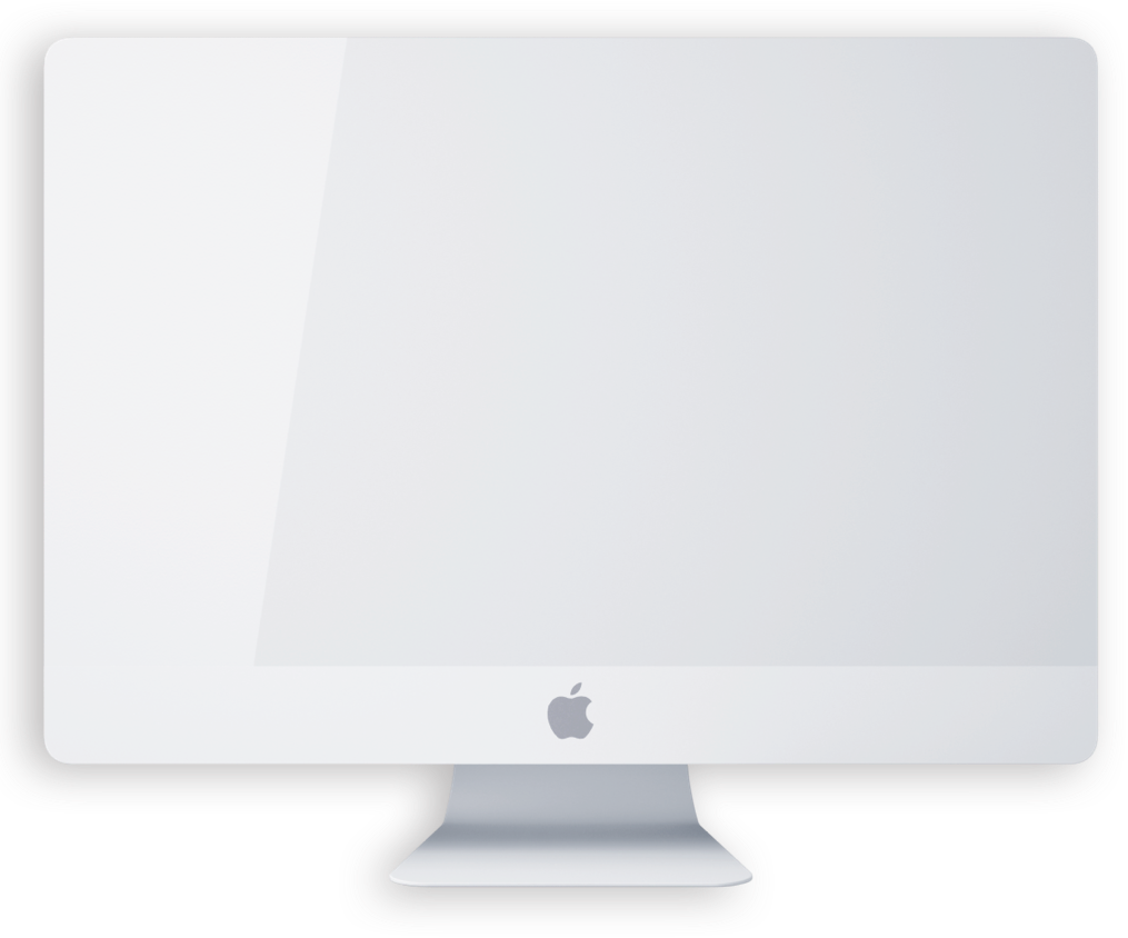 white imac monitor